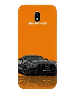 Чехол для Samsung Galaxy J7 2017 (J730F EU) с картинкой «Оранжевый Mercedes AMG»