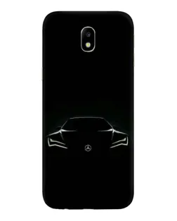 Чехол для Samsung Galaxy J7 2017 (J730F EU) с картинкой «Mercedes — силуэт авто» Чехол для Samsung Galaxy J7 2017 (J730F EU) с картинкой «Mercedes — силуэт авто»