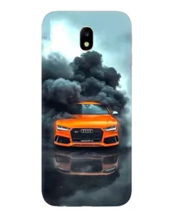 Чехол для Samsung Galaxy J7 2017 (J730F EU) с картинкой «Audi в облаках дыма»