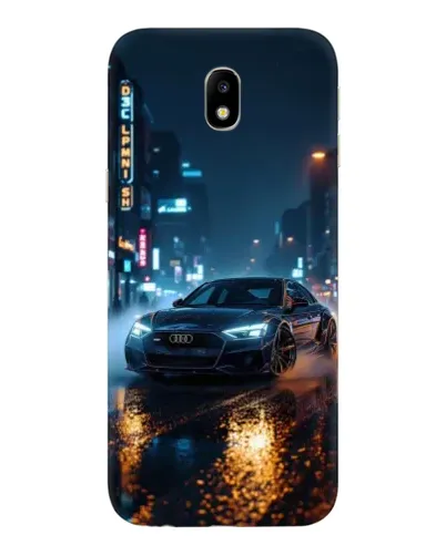 Чехол для Samsung Galaxy J7 2017 (J730F EU) с картинкой «Ночной город и Audi»