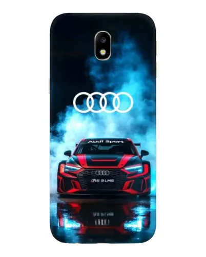 Чехол для Samsung Galaxy J7 2017 (J730F EU) с картинкой «Audi Sport — неон»