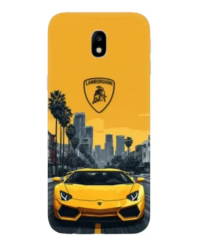 Чехол для Samsung Galaxy J7 2017 (J730F EU) с картинкой «Желтый Lamborghini город» Чехол для Samsung Galaxy J7 2017 (J730F EU) с картинкой «Желтый Lamborghini город»