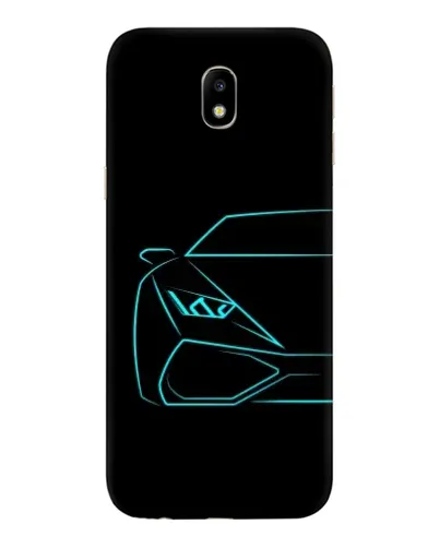 Чехол для Samsung Galaxy J7 2017 (J730F EU) с картинкой «Голубой силуэт Lamborghini» Чехол для Samsung Galaxy J7 2017 (J730F EU) с картинкой «Голубой силуэт Lamborghini»