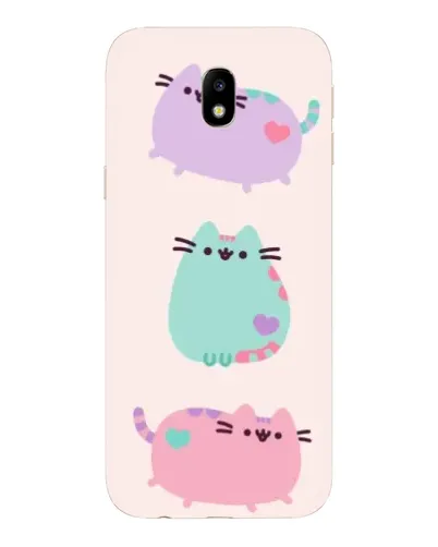 Чехол для Samsung Galaxy J7 2017 (J730F EU) с картинкой «Pusheen трио» Чехол для Samsung Galaxy J7 2017 (J730F EU) с картинкой «Pusheen трио»