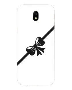 Чехол для Samsung Galaxy J7 2017 (J730F EU) с картинкой «Диагональный бант»
