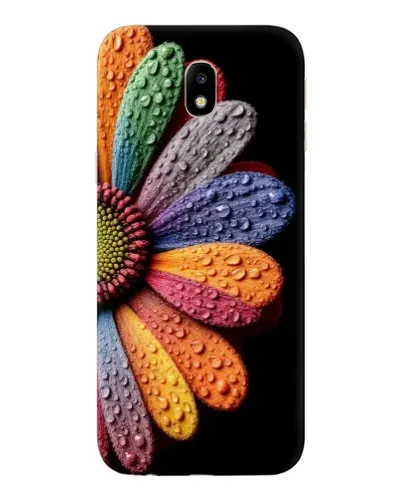 Чехол для Samsung Galaxy J7 2017 (J730F EU) с картинкой «Радужный цветок»