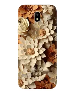 Чехол для Samsung Galaxy J7 2017 (J730F EU) с картинкой «Бежевый флористический декор» Чехол для Samsung Galaxy J7 2017 (J730F EU) с картинкой «Бежевый флористический декор»