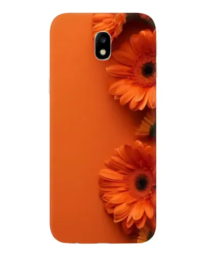 Чехол для Samsung Galaxy J7 2017 (J730F EU) с картинкой «Оранжевые герберы»