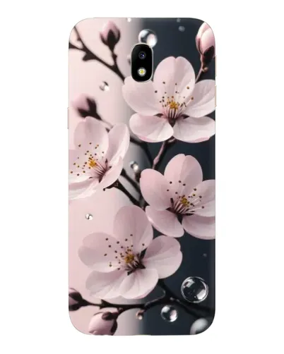 Чехол для Samsung Galaxy J7 2017 (J730F EU) с картинкой «Нежная сакура и капли» Чехол для Samsung Galaxy J7 2017 (J730F EU) с картинкой «Нежная сакура и капли»