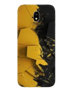 Чехол для Samsung Galaxy J7 2017 (J730F EU) с картинкой «Золотые осколки геометрии»