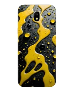 Чехол для Samsung Galaxy J7 2017 (J730F EU) с картинкой «Жидкое желтое золото»
