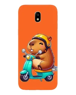 Чехол для Samsung Galaxy J7 2017 (J730F EU) с картинкой «Капибара на скутере» Чехол для Samsung Galaxy J7 2017 (J730F EU) с картинкой «Капибара на скутере»