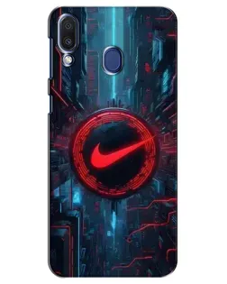 Чехол для Samsung Galaxy M20 (M205) с картинкой «Техногенный стиль Nike» Чехол для Samsung Galaxy M20 (M205) с картинкой «Техногенный стиль Nike»