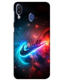 Чехол для Samsung Galaxy M20 (M205) с картинкой «Огненный логотип Nike» Чехол для Samsung Galaxy M20 (M205) с картинкой «Огненный логотип Nike»