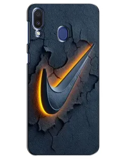 Чехол для Samsung Galaxy M20 (M205) с картинкой «Объемный логотип Найк» Чехол для Samsung Galaxy M20 (M205) с картинкой «Объемный логотип Найк»