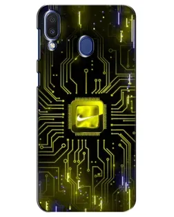 Чехол для Samsung Galaxy M20 (M205) с картинкой «Nike — золотая искра» Чехол для Samsung Galaxy M20 (M205) с картинкой «Nike — золотая искра»