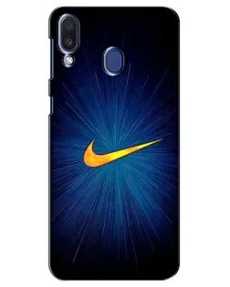 Чехол для Samsung Galaxy M20 (M205) с картинкой «Синий пульс Nike» Чехол для Samsung Galaxy M20 (M205) с картинкой «Синий пульс Nike»