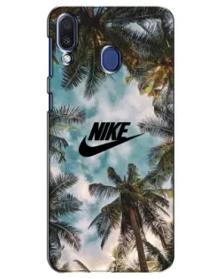 Чехол для Samsung Galaxy M20 (M205) с картинкой «Тропический принт Nike» Чехол для Samsung Galaxy M20 (M205) с картинкой «Тропический принт Nike»