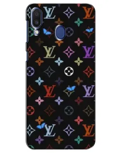 Чохол для Samsung Galaxy M20 (M205) з картинкою «Кольорова монограма LV»