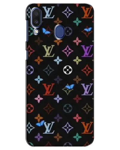 Чохол для Samsung Galaxy M20 (M205) з картинкою «Кольорова монограма LV» Чохол для Samsung Galaxy M20 (M205) з картинкою «Кольорова монограма LV»