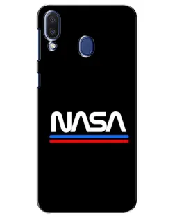 Чехол для Samsung Galaxy M20 (M205) с картинкой «NASA — классика Red Blue» Чехол для Samsung Galaxy M20 (M205) с картинкой «NASA — классика Red Blue»