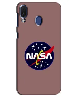 Чехол для Samsung Galaxy M20 (M205) с картинкой «NASA — ретро космос» Чехол для Samsung Galaxy M20 (M205) с картинкой «NASA — ретро космос»
