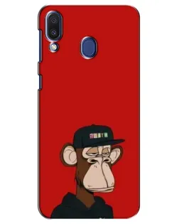Чехол для Samsung Galaxy M20 (M205) с картинкой «Bored Ape — красный фон» Чехол для Samsung Galaxy M20 (M205) с картинкой «Bored Ape — красный фон»