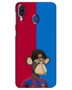 Чохол для Samsung Galaxy M20 (M205) з картинкою «Bored Ape — фанат Барси»