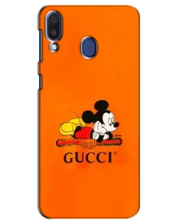 Чехол для Samsung Galaxy M20 (M205) с картинкой «Микки Маус Gucci — оранж»