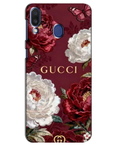Чехол для Samsung Galaxy M20 (M205) с картинкой «Gucci — бордовые розы» Чехол для Samsung Galaxy M20 (M205) с картинкой «Gucci — бордовые розы»