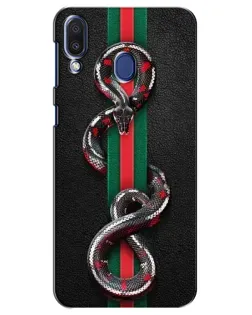 Чехол для Samsung Galaxy M20 (M205) с картинкой «Gucci — змея на полосе»