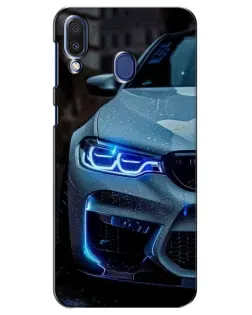 Чехол для Samsung Galaxy M20 (M205) с картинкой «Взгляд BMW с синими фарами» Чехол для Samsung Galaxy M20 (M205) с картинкой «Взгляд BMW с синими фарами»
