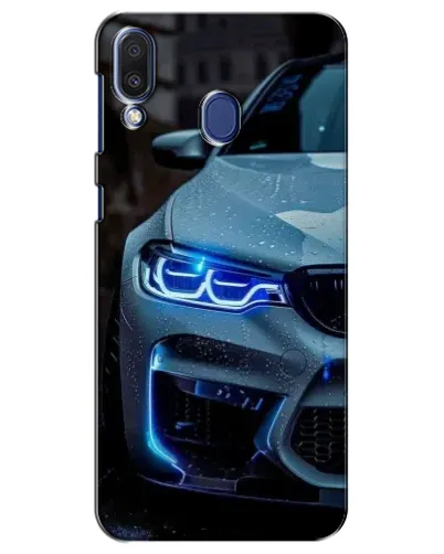 Чехол для Samsung Galaxy M20 (M205) с картинкой «Взгляд BMW с синими фарами»