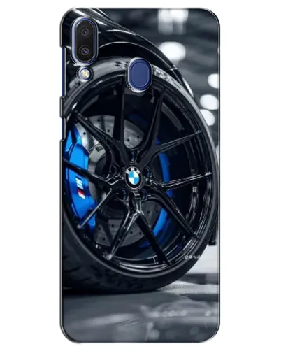 Чехол для Samsung Galaxy M20 (M205) с картинкой «Колесо BMW вблизи»