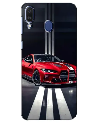 Чехол для Samsung Galaxy M20 (M205) с картинкой «Красная BMW на дороге»