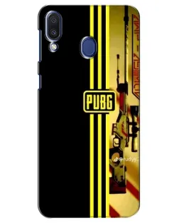 Чехол для Samsung Galaxy M20 (M205) с картинкой «PUBG — камуфляжный шлем» Чехол для Samsung Galaxy M20 (M205) с картинкой «PUBG — камуфляжный шлем»