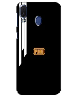 Чехол для Samsung Galaxy M20 (M205) с картинкой «PUBG — вертикальные линии» Чехол для Samsung Galaxy M20 (M205) с картинкой «PUBG — вертикальные линии»