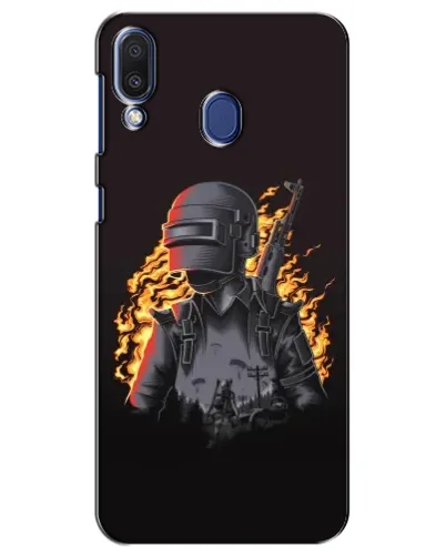 Чехол для Samsung Galaxy M20 (M205) с картинкой «PUBG — огненный силуэт» Чехол для Samsung Galaxy M20 (M205) с картинкой «PUBG — огненный силуэт»