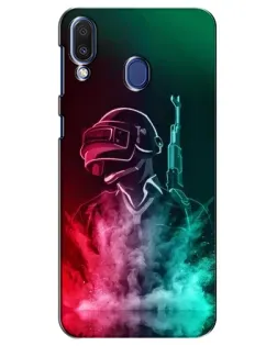 Чехол для Samsung Galaxy M20 (M205) с картинкой «PUBG — огненный воин» Чехол для Samsung Galaxy M20 (M205) с картинкой «PUBG — огненный воин»