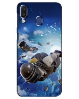 Чехол для Samsung Galaxy M20 (M205) с картинкой «Десант PUBG — прыжок» Чехол для Samsung Galaxy M20 (M205) с картинкой «Десант PUBG — прыжок»