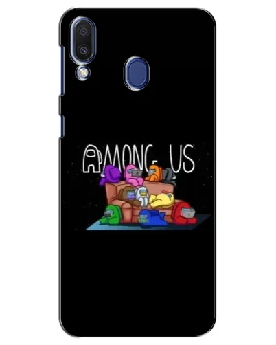 Чехол для Samsung Galaxy M20 (M205) с картинкой «Логотип Among Us»