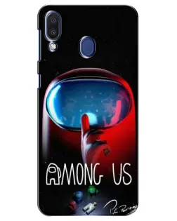 Чехол для Samsung Galaxy M20 (M205) с картинкой «Красный импостер — макро» Чехол для Samsung Galaxy M20 (M205) с картинкой «Красный импостер — макро»