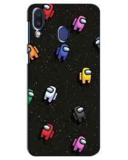 Чехол для Samsung Galaxy M20 (M205) с картинкой «Космический паттерн Among Us» Чехол для Samsung Galaxy M20 (M205) с картинкой «Космический паттерн Among Us»