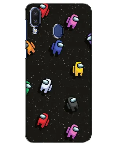 Чехол для Samsung Galaxy M20 (M205) с картинкой «Космический паттерн Among Us»