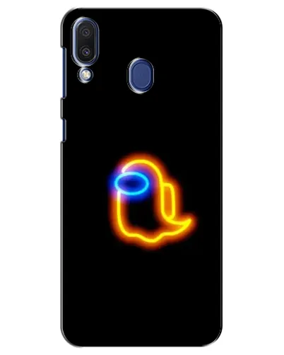 Чехол для Samsung Galaxy M20 (M205) с картинкой «Among Us неоновое сияние»