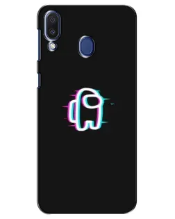 Чехол для Samsung Galaxy M20 (M205) с картинкой «Among Us неон» Чехол для Samsung Galaxy M20 (M205) с картинкой «Among Us неон»