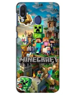 Чохол для Samsung Galaxy M20 (M205) з картинкою «Замок Minecraft»