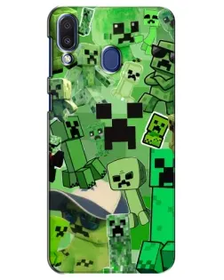 Чохол для Samsung Galaxy M20 (M205) з картинкою «Кріпери Minecraft»