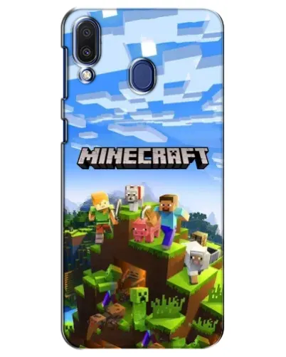 Чохол для Samsung Galaxy M20 (M205) з картинкою «Minecraft класичний світ» Чохол для Samsung Galaxy M20 (M205) з картинкою «Minecraft класичний світ»