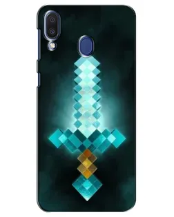 Чохол для Samsung Galaxy M20 (M205) з картинкою «Алмазний меч неон»